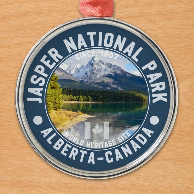 Jasper National Park, Canadian Rockies Ornament Aus Metall (Von Creator hochgeladen)