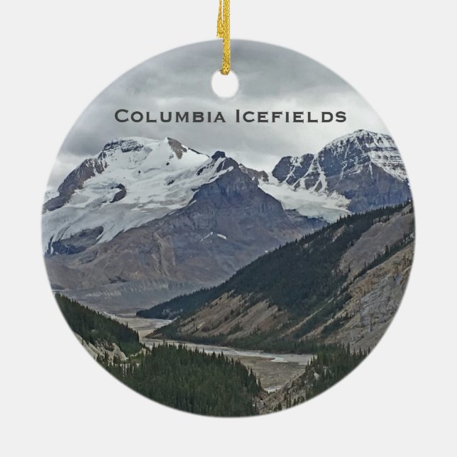 Jasper National Park Glacier Reisen Ornament (Hinten)