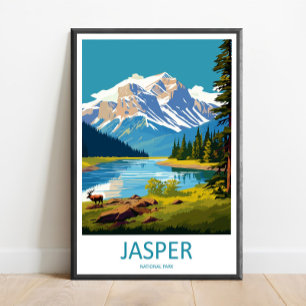 Jasper National Park Reise Druck Wand Kunst Jasper