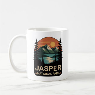 Jasper National Park Vintage Mountain Design Kaffeetasse
