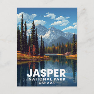 Jasper-Nationalpark Berge Seeblick Postkarte