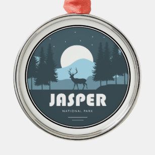 Jasper Nationalpark Deer Ornament Aus Metall