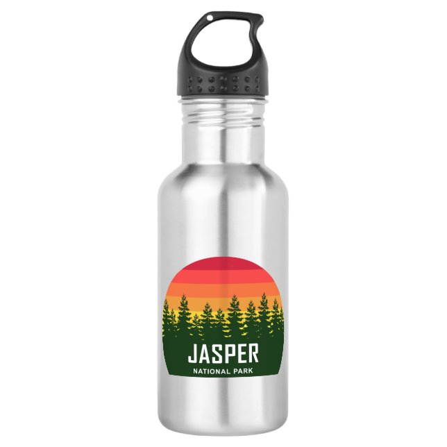 Jasper-Nationalpark Edelstahlflasche (Vorderseite)