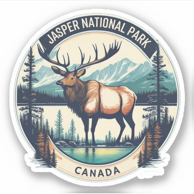 Jasper Nationalpark Kanada Resorts Aufkleber (Vorderseite)