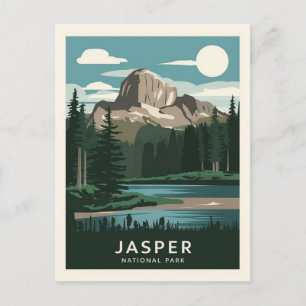 Jasper Nationalpark Moonlight Postkarte