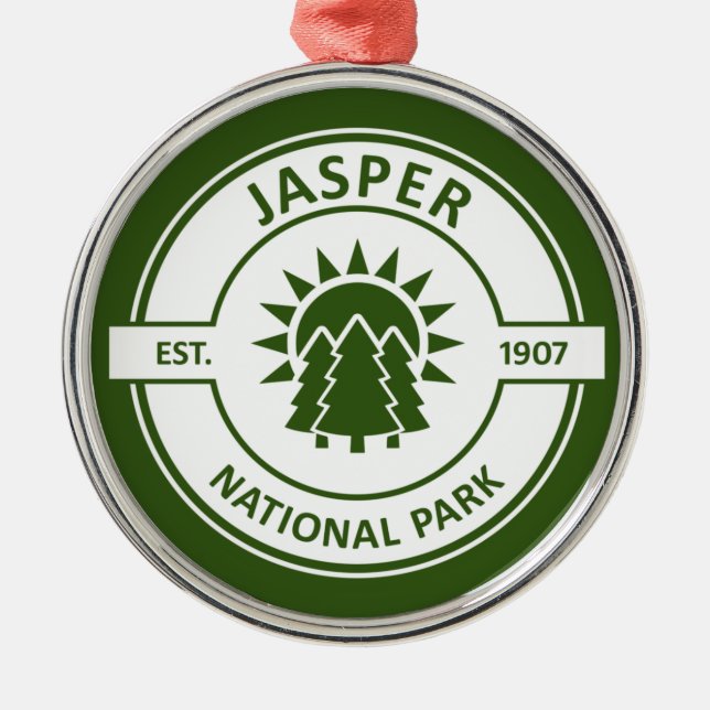 Jasper-Nationalpark Ornament Aus Metall (Vorne)