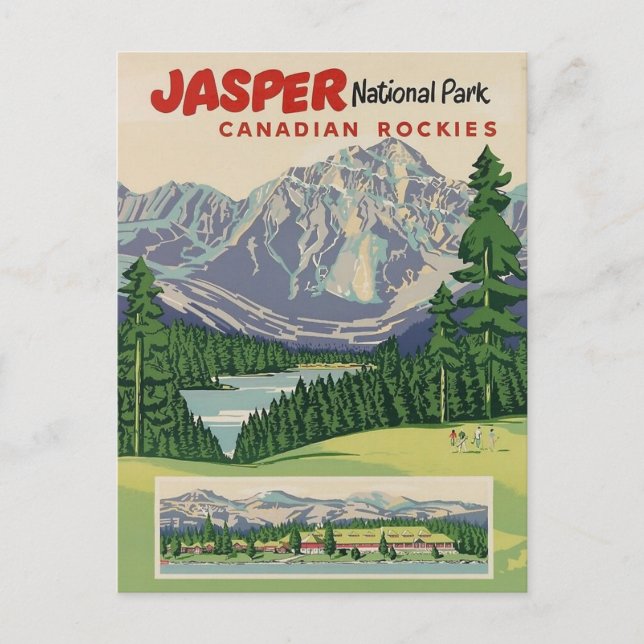 Jasper-Nationalpark Postkarte (Vorderseite)