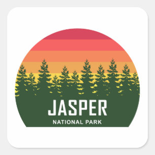 Jasper-Nationalpark Quadratischer Aufkleber