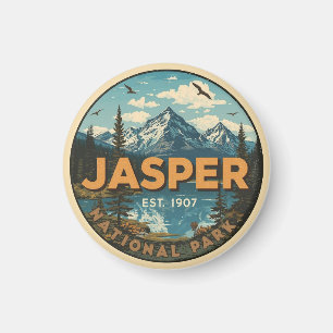 Jasper-Nationalpark Rocky Mountains Abenteuer gif Magnet