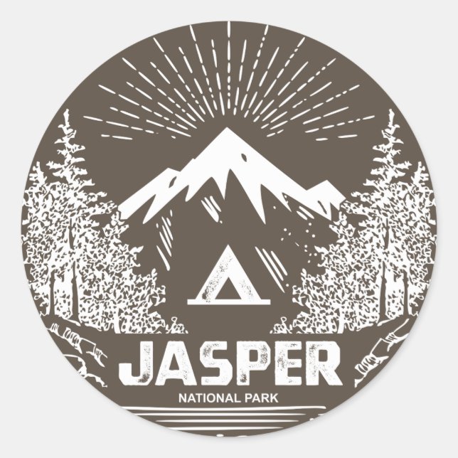 Jasper-Nationalpark Runder Aufkleber (Vorderseite)