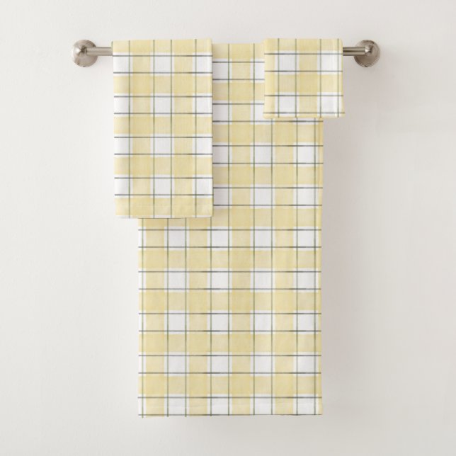 Jaune Beurre Blanc Carreaux Rayures Enterrement de (En situation)