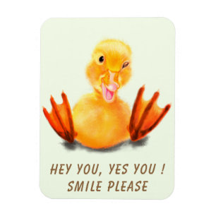 Jaune Canard Jouer Wink Magnet Smile Cadeau