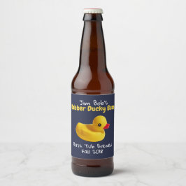 Jaune Caoutchouc Ducky Funky Custom Beer Étiquette