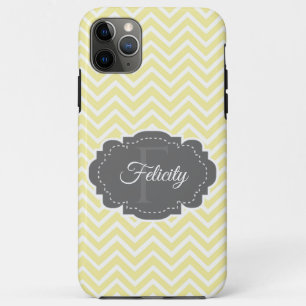 Jaune Chevron Personnalisé Coque-Mate coque iphone