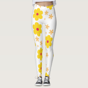  Jaune Daffodiles de printemps Leggings