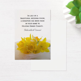 Jaune Daffodils Printemps Mariage Charité Favorise