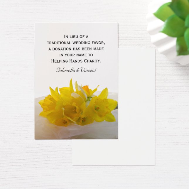 Jaune Daffodils Printemps Mariage Charité Favorise (Bureau)