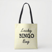 Jaune de sac de BINGO-TEST de bonne chance barré
