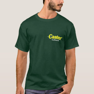 Jaune de T-shirt de roulette sur le vert