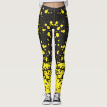 Jaune Doted Élégante Femmes Leggings