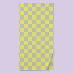 Jaune + gris À damiers Motif de tableau de bord