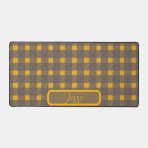 Jaune gris En vichy Motif