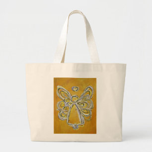Jaune Guardian Angel Art Sac fourre-tout personnal