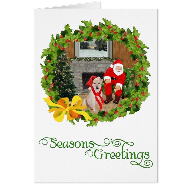 Jaune Labrador Retriers Noël (Devant)