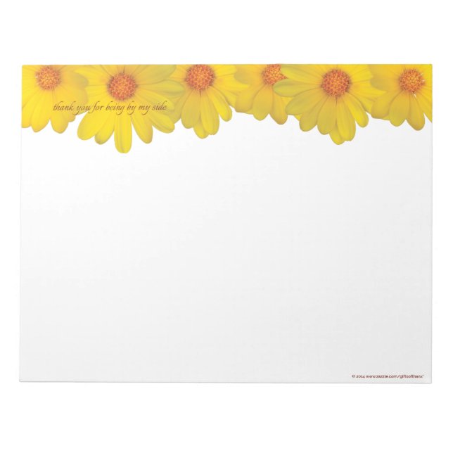 Jaune, merci - gros Bloc-notes (Devant)
