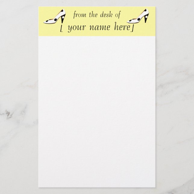 Jaune mignon de conception de papeterie d'amant de (Devant)