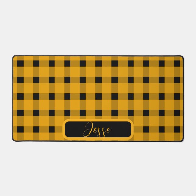 Jaune noir En vichy Motif (Recto)