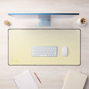 Jaune Pastel Dégradé Calligraphie Personnalisée