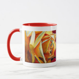 Jaune Rose Art Joyeux Mug Fête des Mères