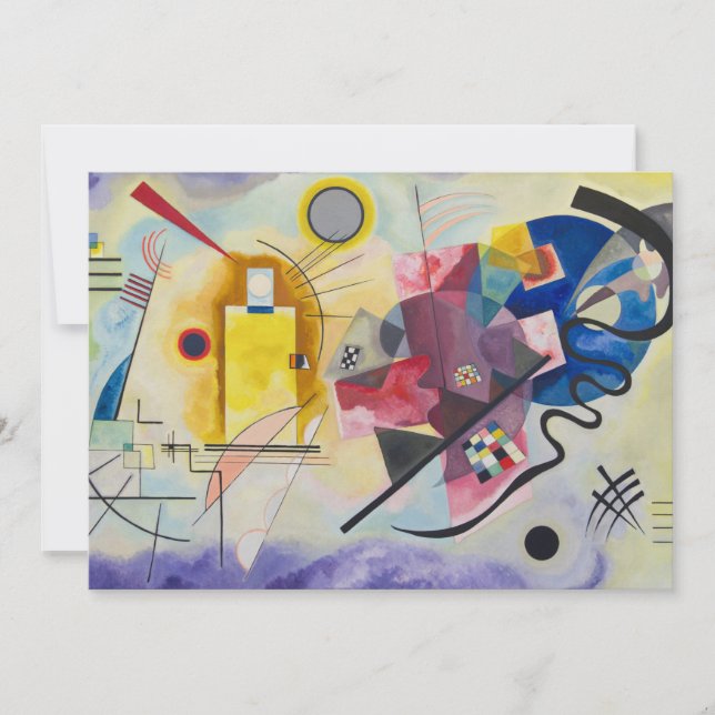 Jaune, Rouge, Bleu von Wassily Kandinsky Einladung (Vorderseite)