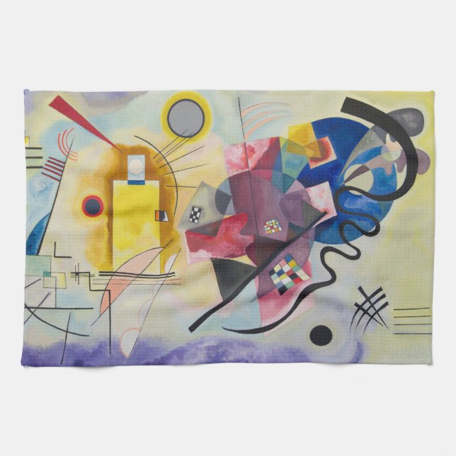 Jaune, Rouge, Bleu von Wassily Kandinsky Geschirrtuch (Horizontal)