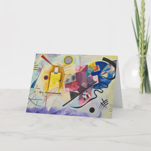 Jaune, Rouge, Bleu von Wassily Kandinsky Karte (Vorderseite)