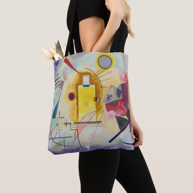 Jaune, Rouge, Bleu von Wassily Kandinsky Tasche (Von Nahem)