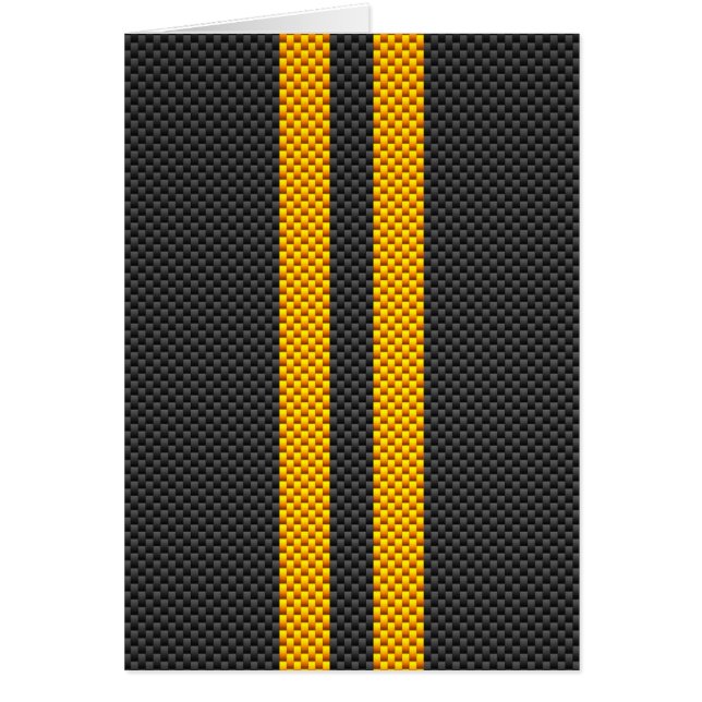 Jaune Tirages de course Carbone Fiber Style (Devant)