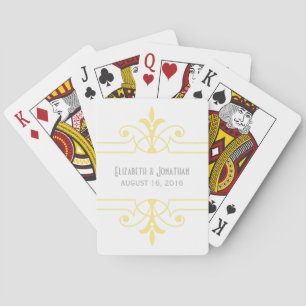 Jaune v2 Fancy Cartes de Jeu Ornementales