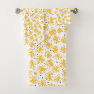 Jaune vibrant Daisy Floral Fantaisiste
