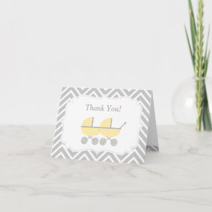 Jaunes Chaussures Jumeaux Baby shower Carte de rem