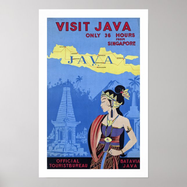 Java besuchen poster (Vorne)