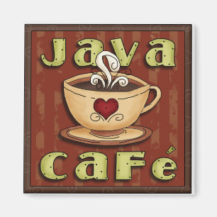 Java-Café-Kaffee-Liebhaber-Magnet Magnet