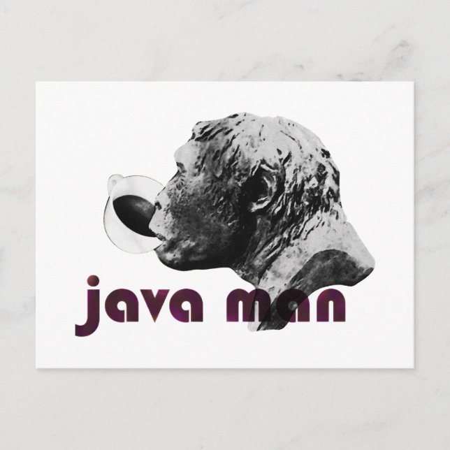 Java Clay Man Postkarte (Vorderseite)