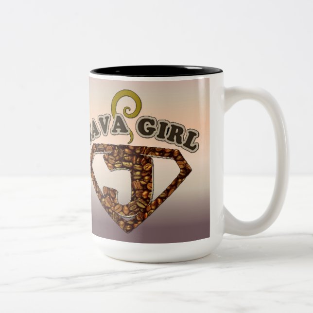 Java Girl Coffee Spaß Kaffeemaschine Tasse (Rechts)
