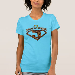 Java Girl Coffee Spaß T - Shirt