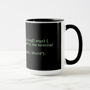 Java - "hallo Welt" Cup Tasse