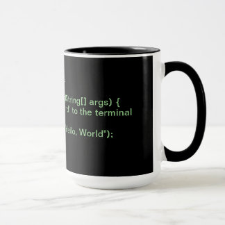 Java - "hallo Welt" Cup Tasse