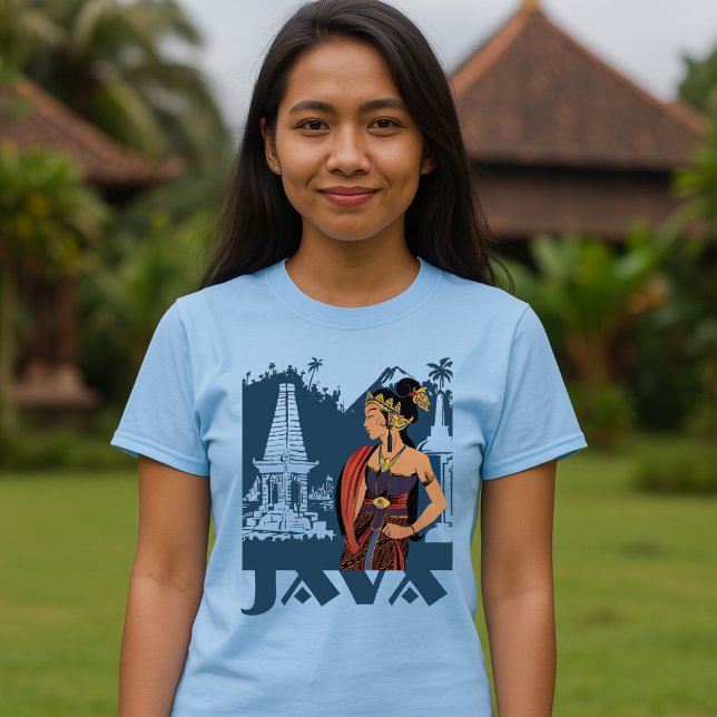 Java Indonesia Vintage Tourismus T-Shirt (Von Creator hochgeladen)