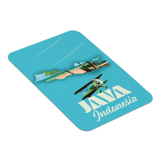 Java Indonesien Karte Magnet (Rechte Seite)